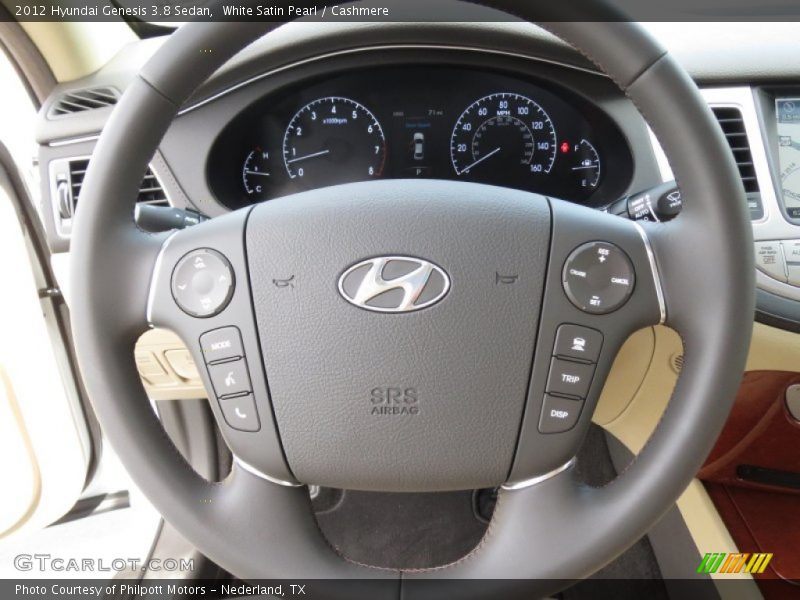 White Satin Pearl / Cashmere 2012 Hyundai Genesis 3.8 Sedan