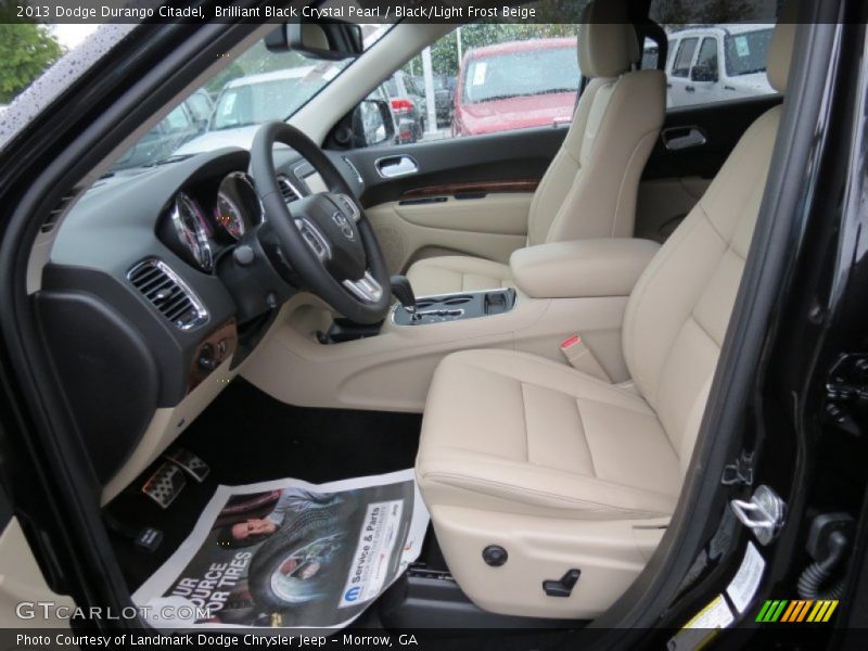 Brilliant Black Crystal Pearl / Black/Light Frost Beige 2013 Dodge Durango Citadel