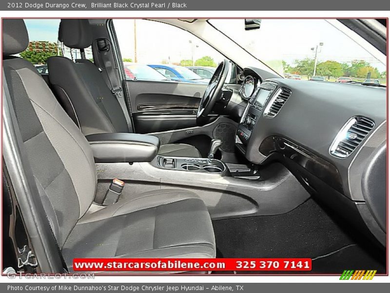 Brilliant Black Crystal Pearl / Black 2012 Dodge Durango Crew
