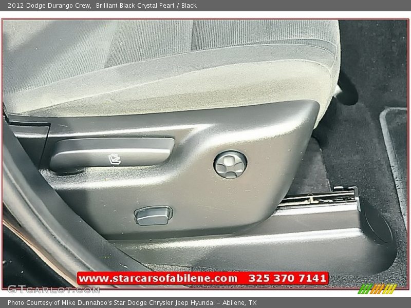 Brilliant Black Crystal Pearl / Black 2012 Dodge Durango Crew