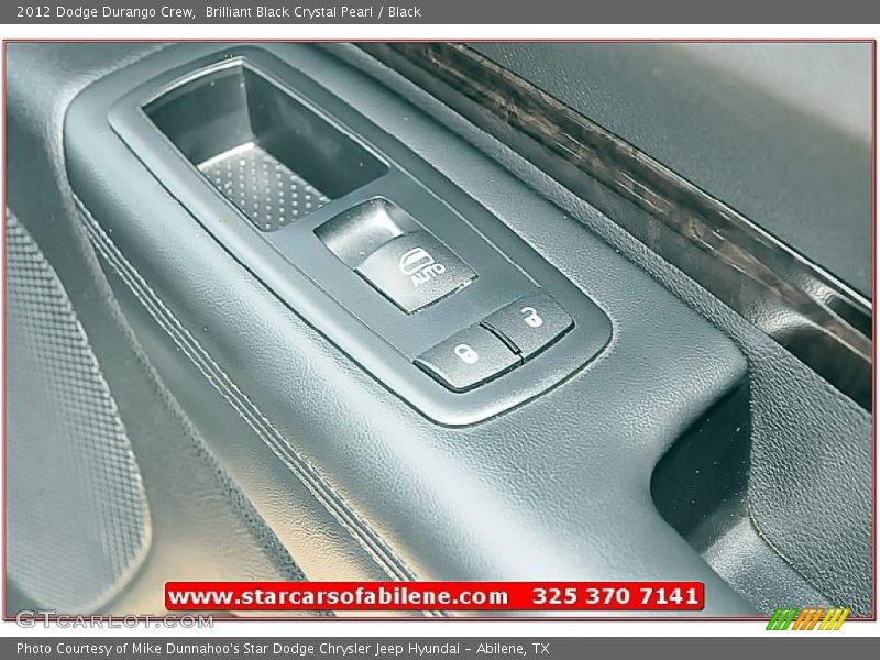 Brilliant Black Crystal Pearl / Black 2012 Dodge Durango Crew