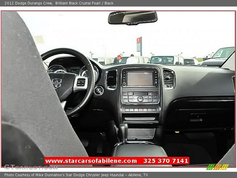 Brilliant Black Crystal Pearl / Black 2012 Dodge Durango Crew