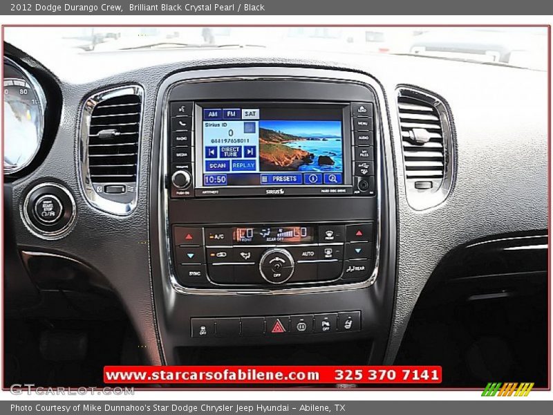 Brilliant Black Crystal Pearl / Black 2012 Dodge Durango Crew