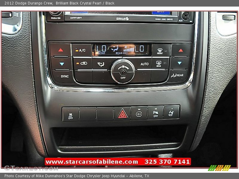 Brilliant Black Crystal Pearl / Black 2012 Dodge Durango Crew
