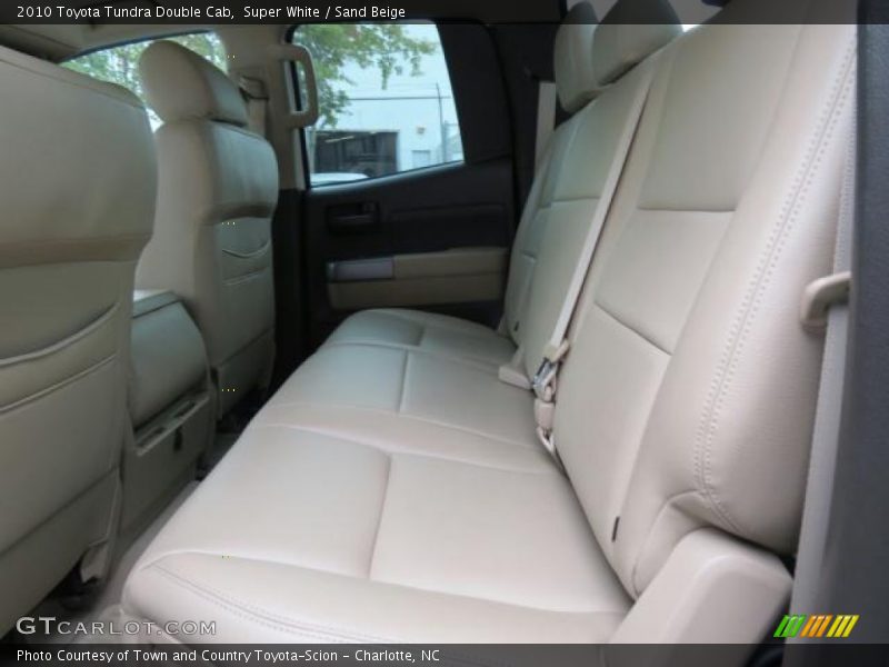 Super White / Sand Beige 2010 Toyota Tundra Double Cab