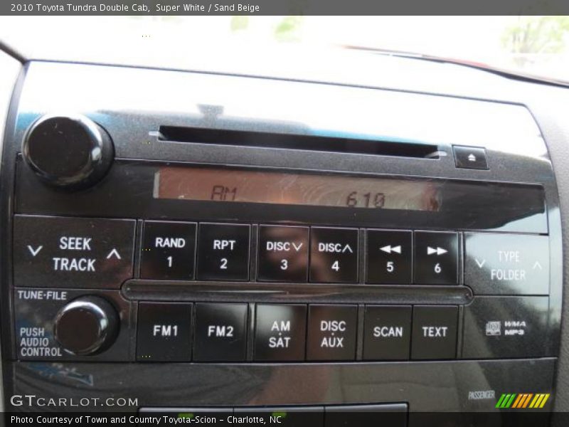 Super White / Sand Beige 2010 Toyota Tundra Double Cab