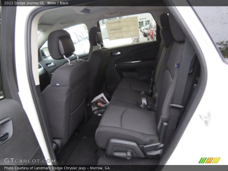 White / Black 2013 Dodge Journey SE