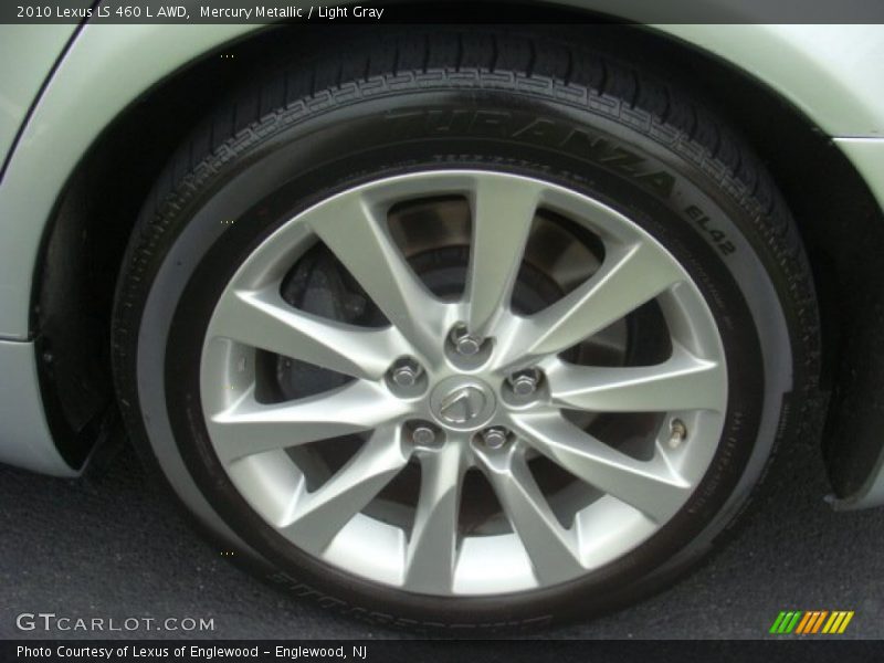 Mercury Metallic / Light Gray 2010 Lexus LS 460 L AWD