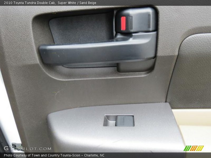 Super White / Sand Beige 2010 Toyota Tundra Double Cab