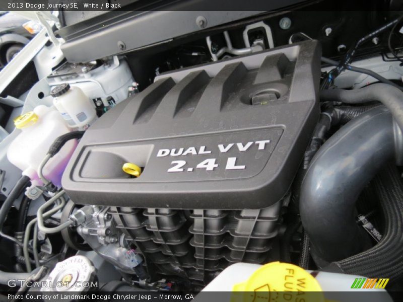 White / Black 2013 Dodge Journey SE