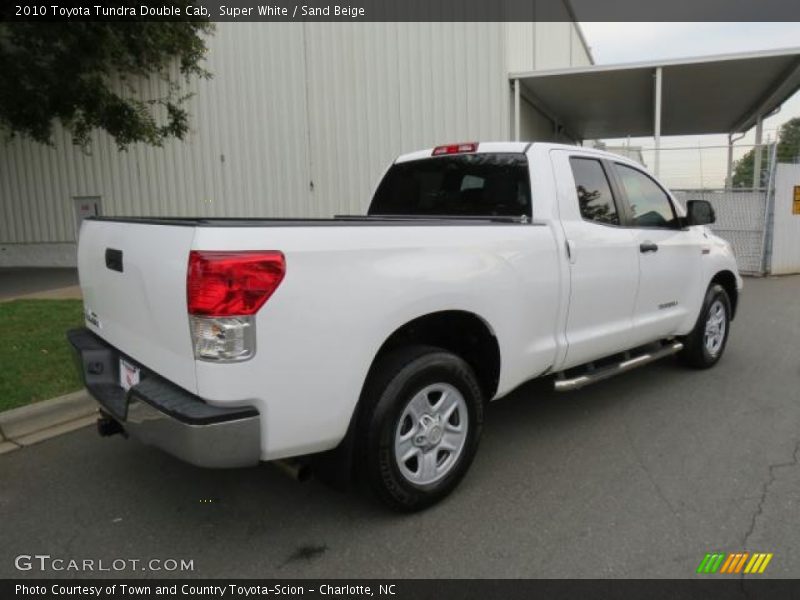 Super White / Sand Beige 2010 Toyota Tundra Double Cab