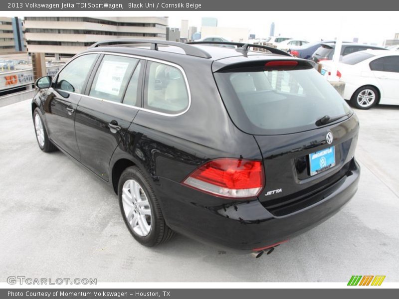 Black Uni / Cornsilk Beige 2013 Volkswagen Jetta TDI SportWagen