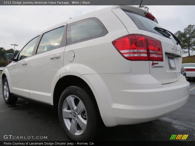 White / Black 2013 Dodge Journey American Value Package
