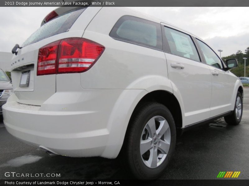 White / Black 2013 Dodge Journey American Value Package