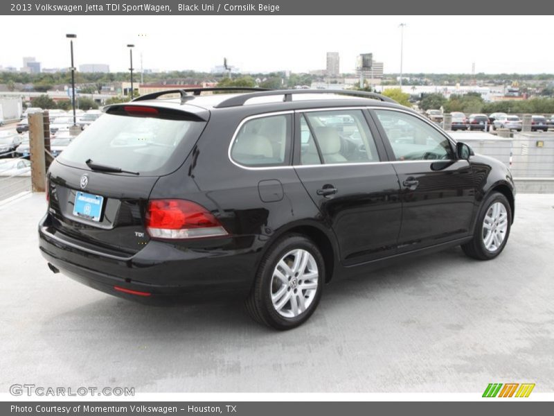 Black Uni / Cornsilk Beige 2013 Volkswagen Jetta TDI SportWagen