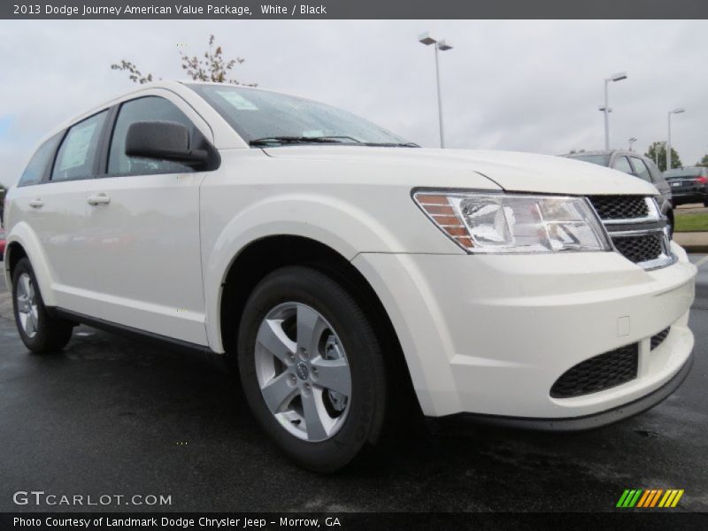 White / Black 2013 Dodge Journey American Value Package