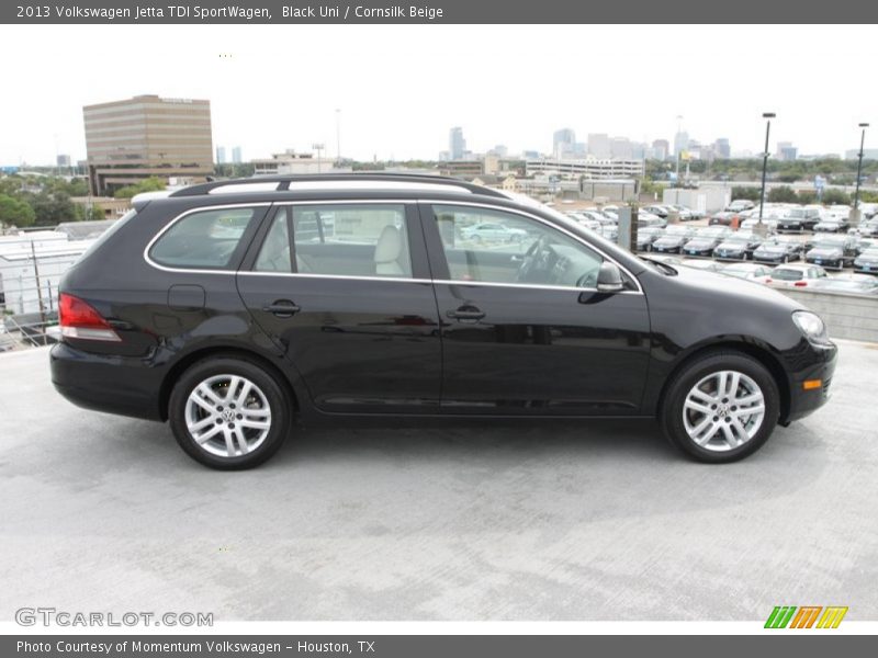 Black Uni / Cornsilk Beige 2013 Volkswagen Jetta TDI SportWagen