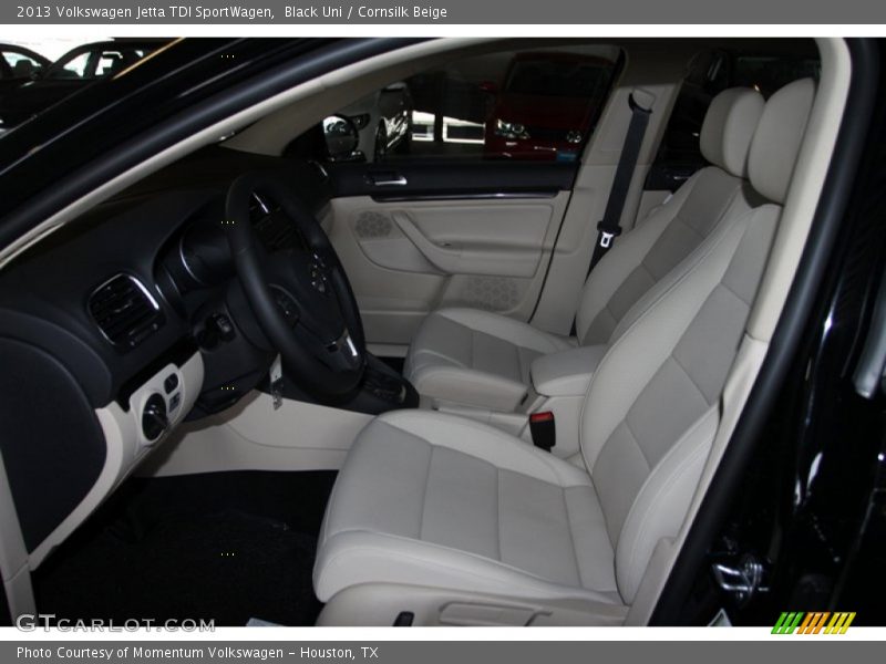 Black Uni / Cornsilk Beige 2013 Volkswagen Jetta TDI SportWagen