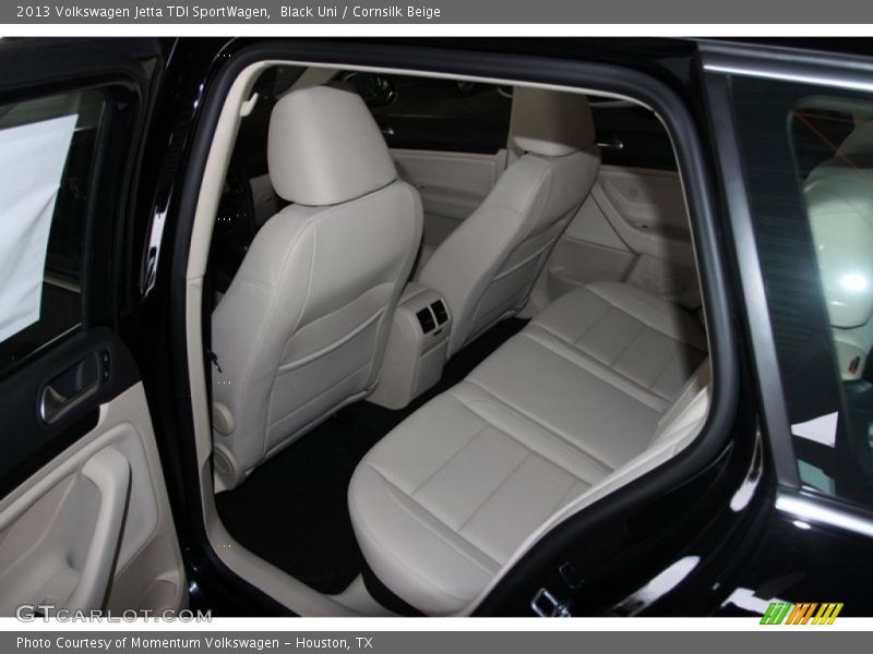 Black Uni / Cornsilk Beige 2013 Volkswagen Jetta TDI SportWagen