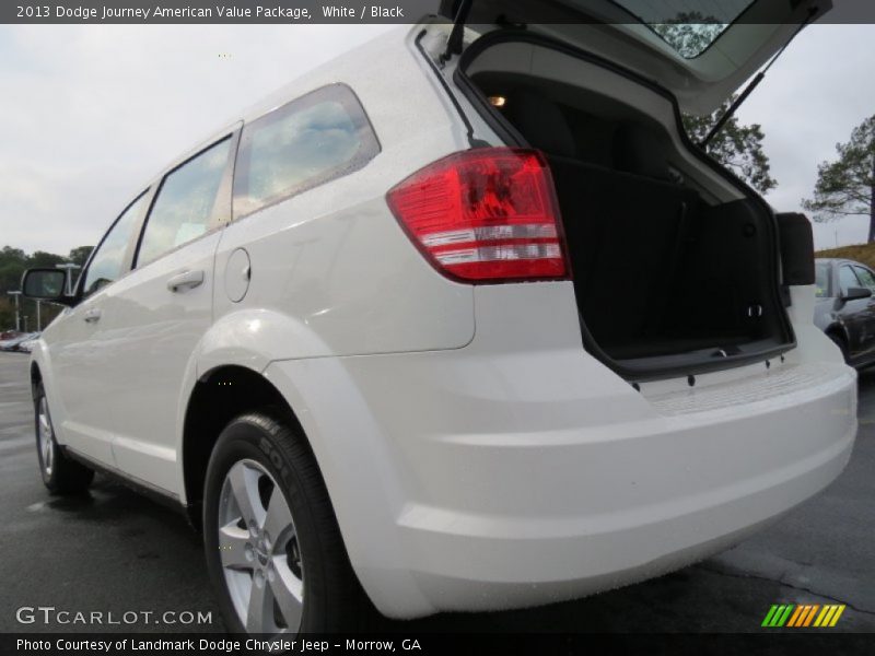 White / Black 2013 Dodge Journey American Value Package