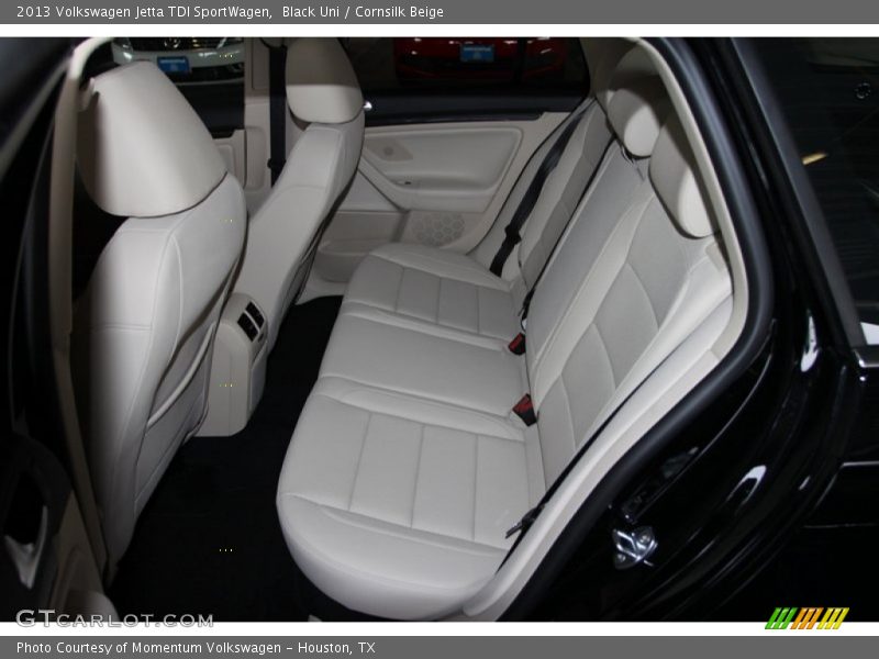 Black Uni / Cornsilk Beige 2013 Volkswagen Jetta TDI SportWagen