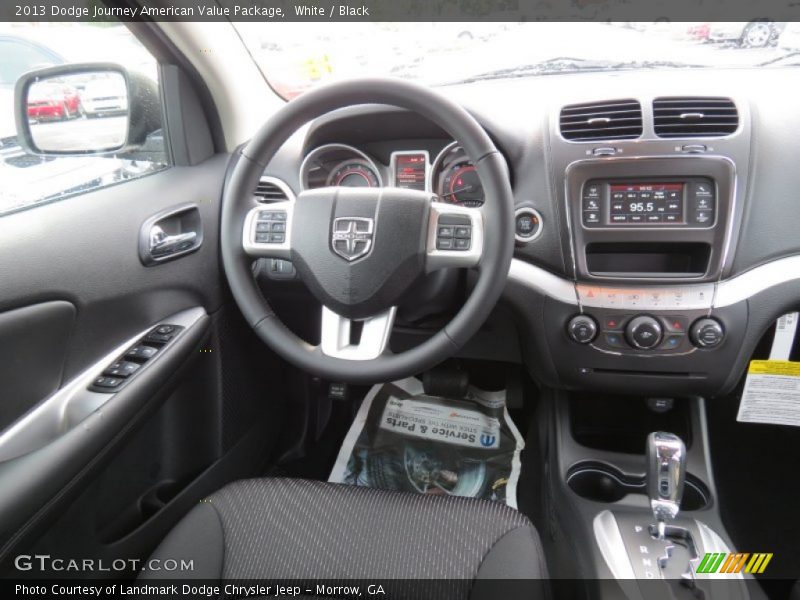 White / Black 2013 Dodge Journey American Value Package