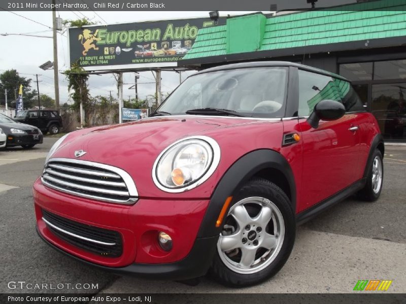 Chili Red / Carbon Black 2011 Mini Cooper Hardtop