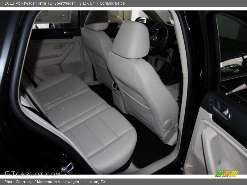 Black Uni / Cornsilk Beige 2013 Volkswagen Jetta TDI SportWagen