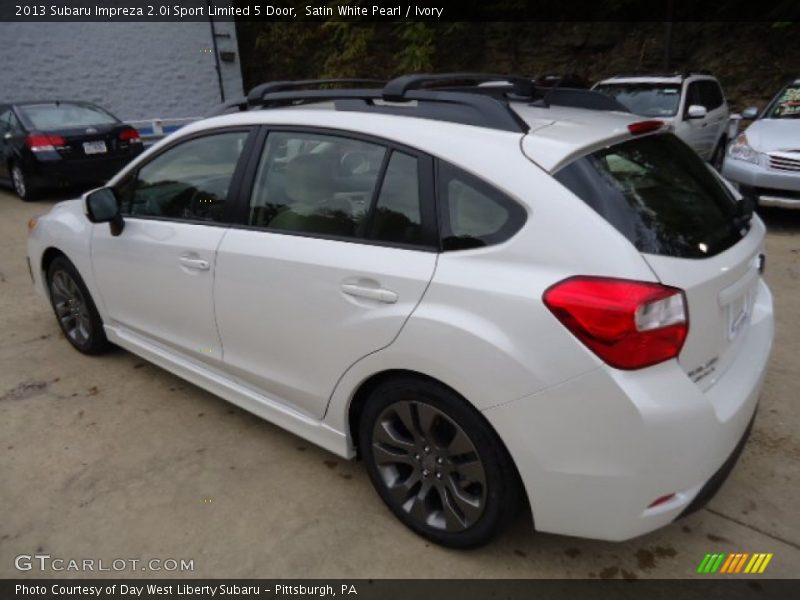 Satin White Pearl / Ivory 2013 Subaru Impreza 2.0i Sport Limited 5 Door