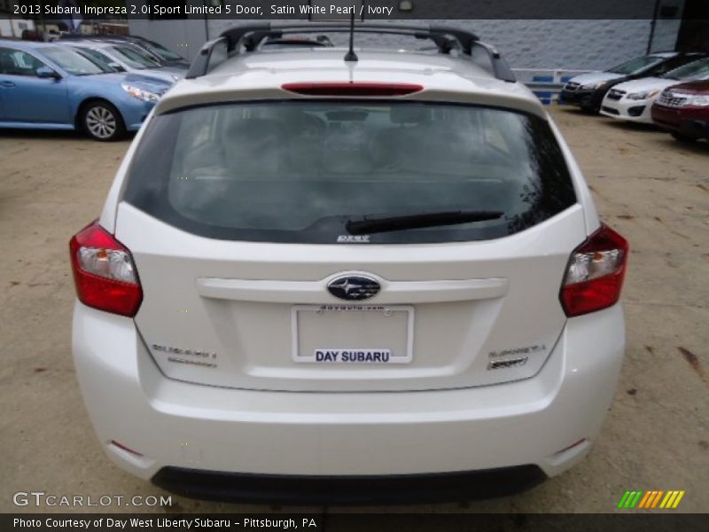 Satin White Pearl / Ivory 2013 Subaru Impreza 2.0i Sport Limited 5 Door