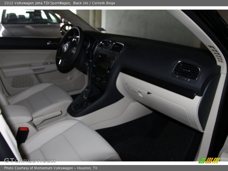 Black Uni / Cornsilk Beige 2013 Volkswagen Jetta TDI SportWagen
