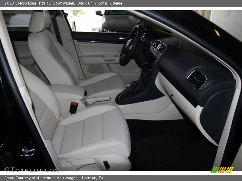 Black Uni / Cornsilk Beige 2013 Volkswagen Jetta TDI SportWagen