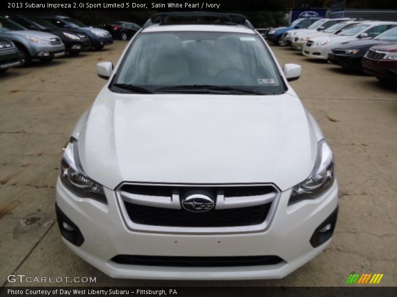 Satin White Pearl / Ivory 2013 Subaru Impreza 2.0i Sport Limited 5 Door