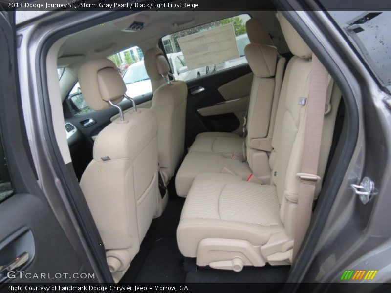 Storm Gray Pearl / Black/Light Frost Beige 2013 Dodge Journey SE