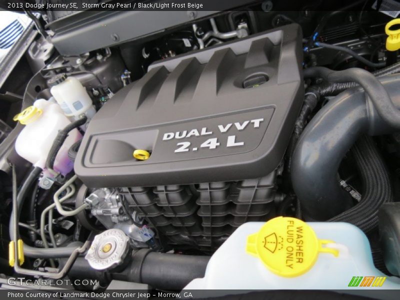 Storm Gray Pearl / Black/Light Frost Beige 2013 Dodge Journey SE