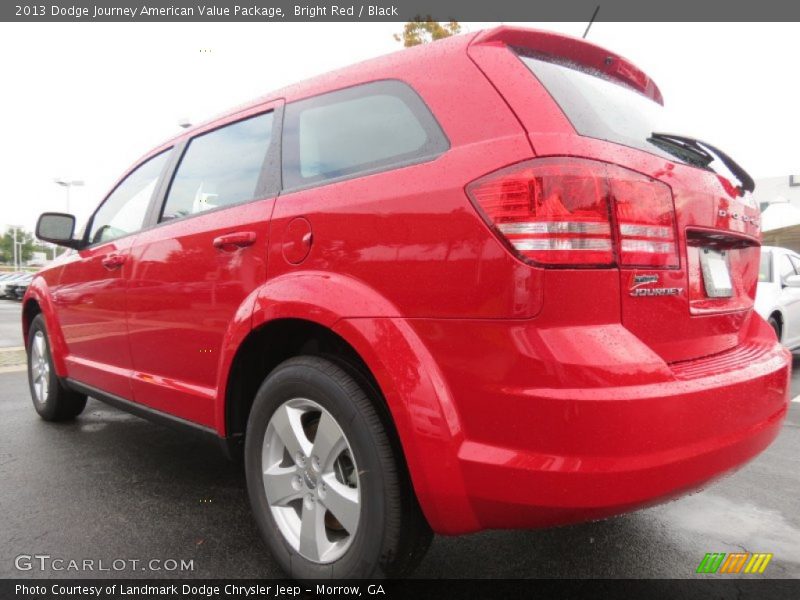 Bright Red / Black 2013 Dodge Journey American Value Package