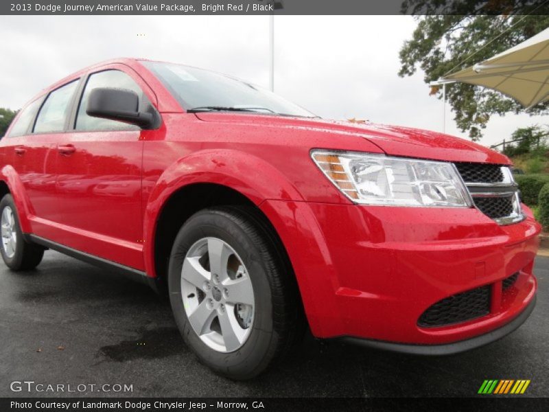 Bright Red / Black 2013 Dodge Journey American Value Package