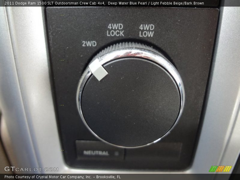 Deep Water Blue Pearl / Light Pebble Beige/Bark Brown 2011 Dodge Ram 1500 SLT Outdoorsman Crew Cab 4x4