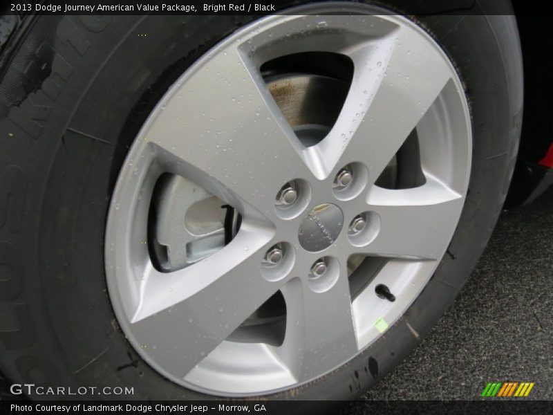 Bright Red / Black 2013 Dodge Journey American Value Package