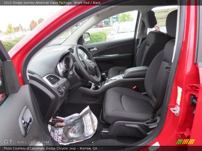 Bright Red / Black 2013 Dodge Journey American Value Package