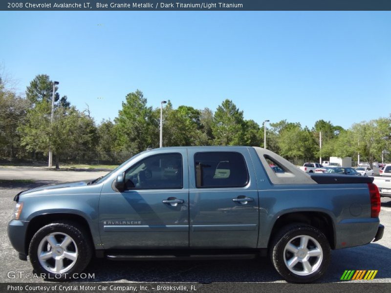 Blue Granite Metallic / Dark Titanium/Light Titanium 2008 Chevrolet Avalanche LT