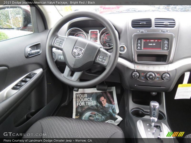 Bright Red / Black 2013 Dodge Journey American Value Package