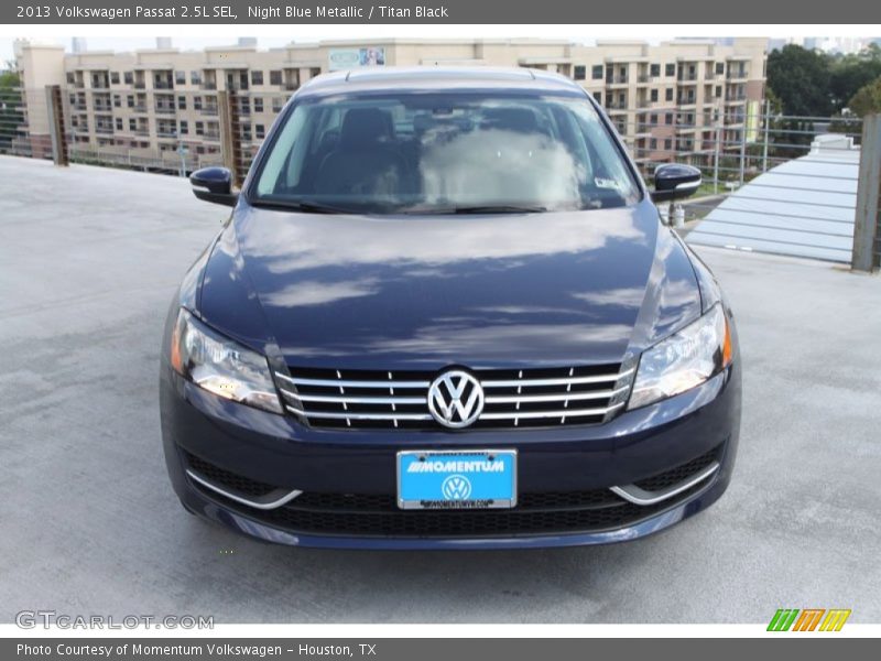 Night Blue Metallic / Titan Black 2013 Volkswagen Passat 2.5L SEL