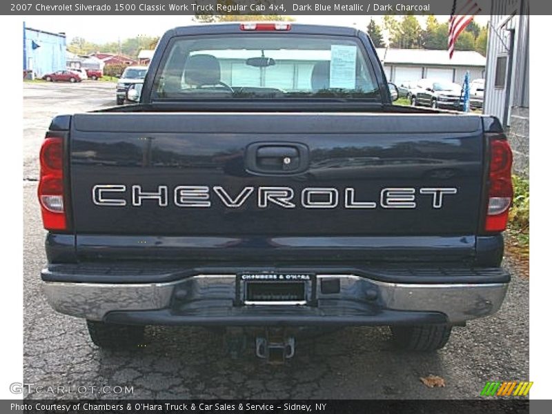 Dark Blue Metallic / Dark Charcoal 2007 Chevrolet Silverado 1500 Classic Work Truck Regular Cab 4x4