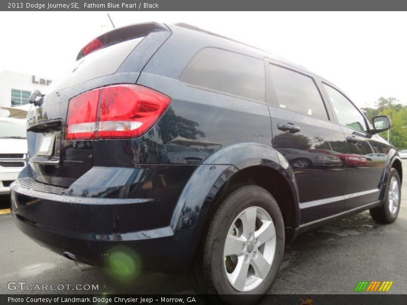 Fathom Blue Pearl / Black 2013 Dodge Journey SE