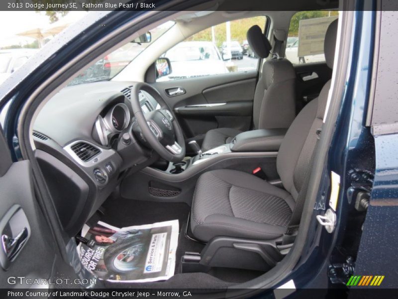 Fathom Blue Pearl / Black 2013 Dodge Journey SE