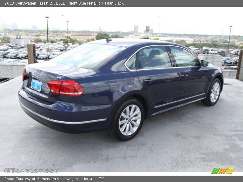 Night Blue Metallic / Titan Black 2013 Volkswagen Passat 2.5L SEL