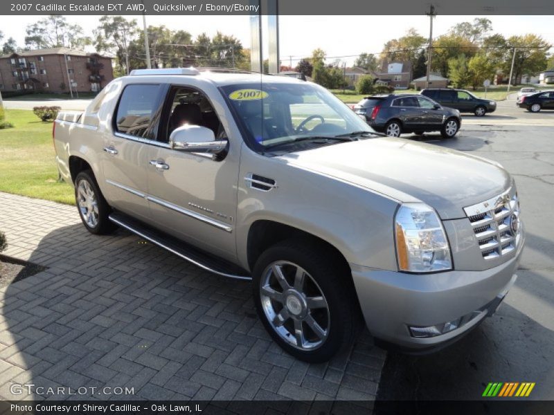 Quicksilver / Ebony/Ebony 2007 Cadillac Escalade EXT AWD
