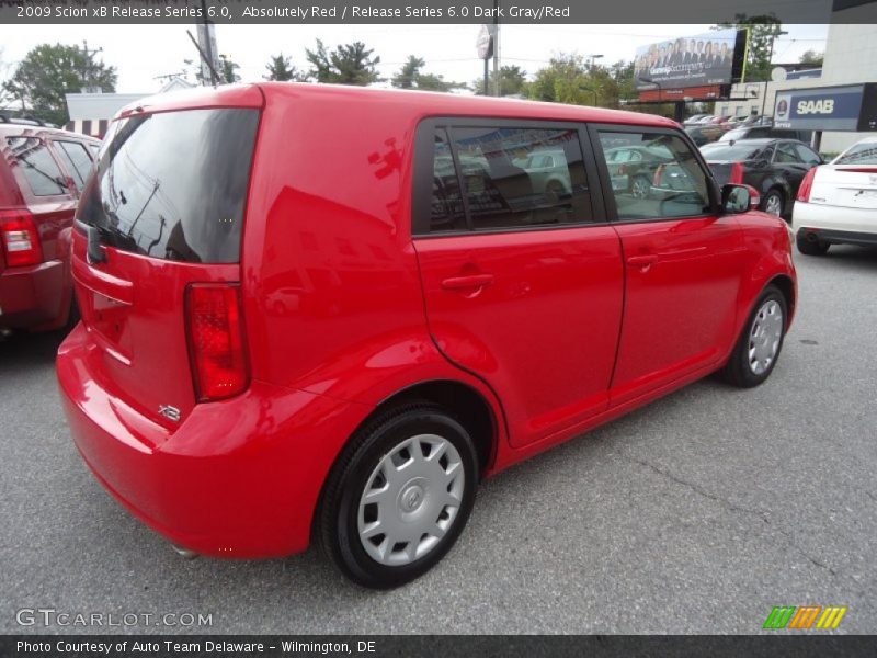 Absolutely Red / Release Series 6.0 Dark Gray/Red 2009 Scion xB Release Series 6.0
