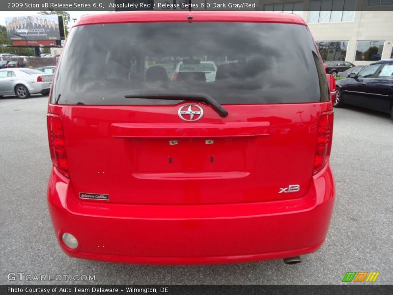 Absolutely Red / Release Series 6.0 Dark Gray/Red 2009 Scion xB Release Series 6.0